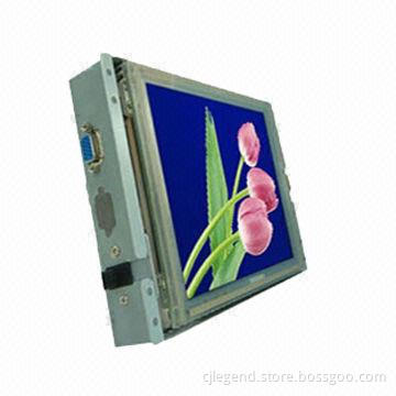 8-inch Open-frame Industrial LCD Monitor with VGA (20-pin D-sub) or DVI Input